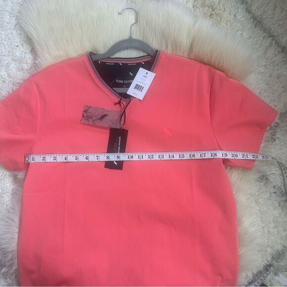 Pink Short Sleeve V-Neck Tee - Picture 1 of 9